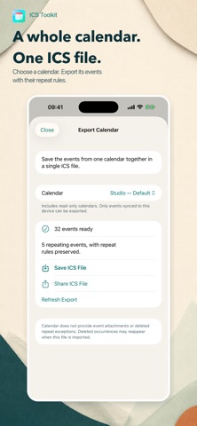 ICS Toolkit のスクリーンショット