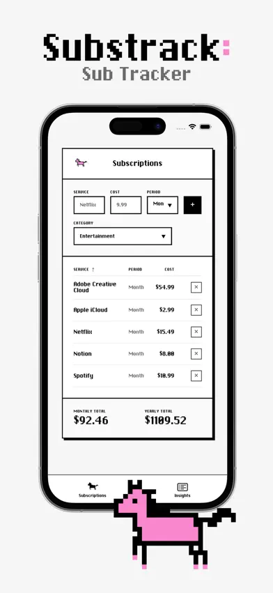 Substrack: Sub Tracker screenshot 1