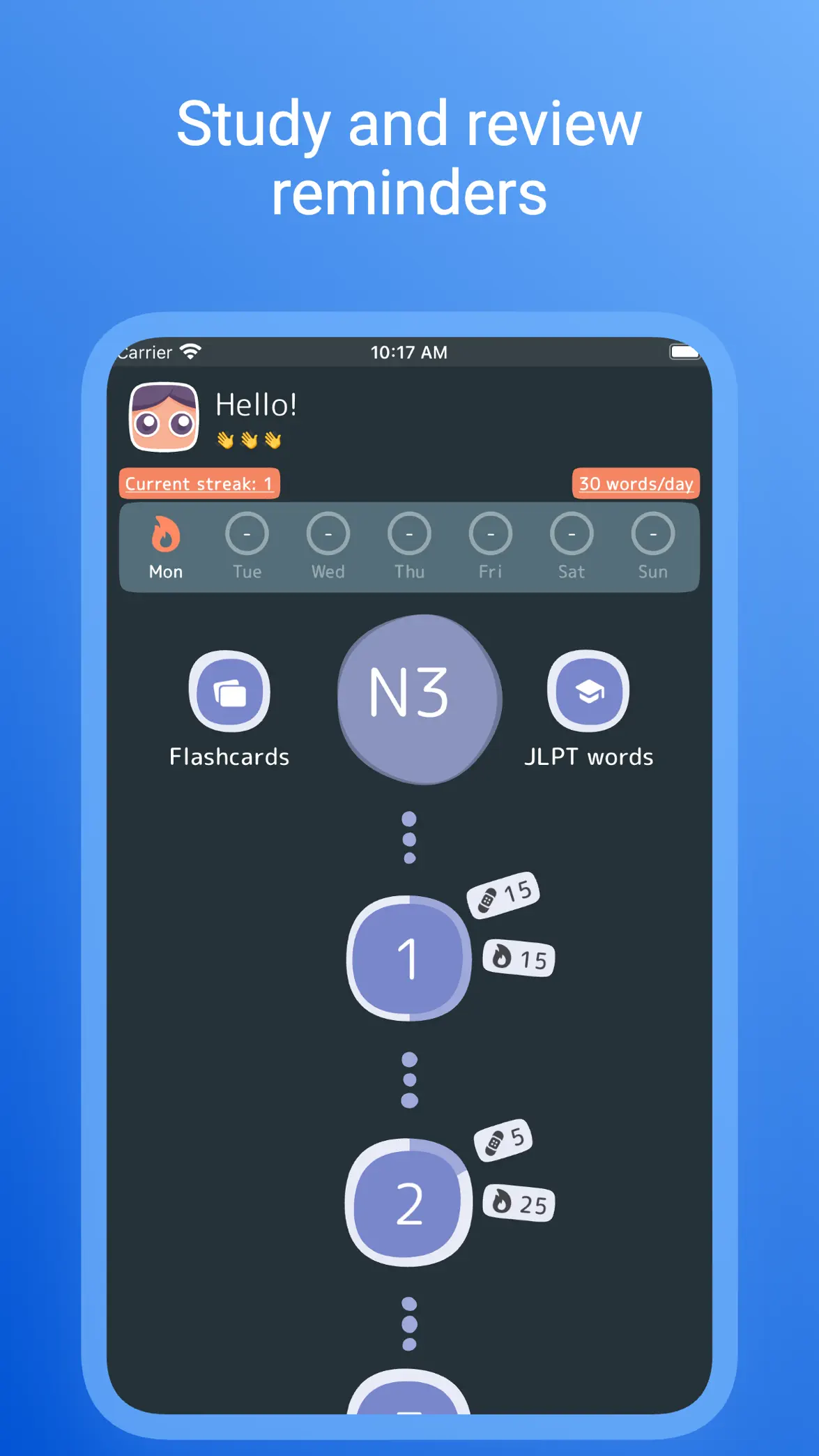 JLPT Kanji: N1 N2 N3 N4 N5 screenshot 3