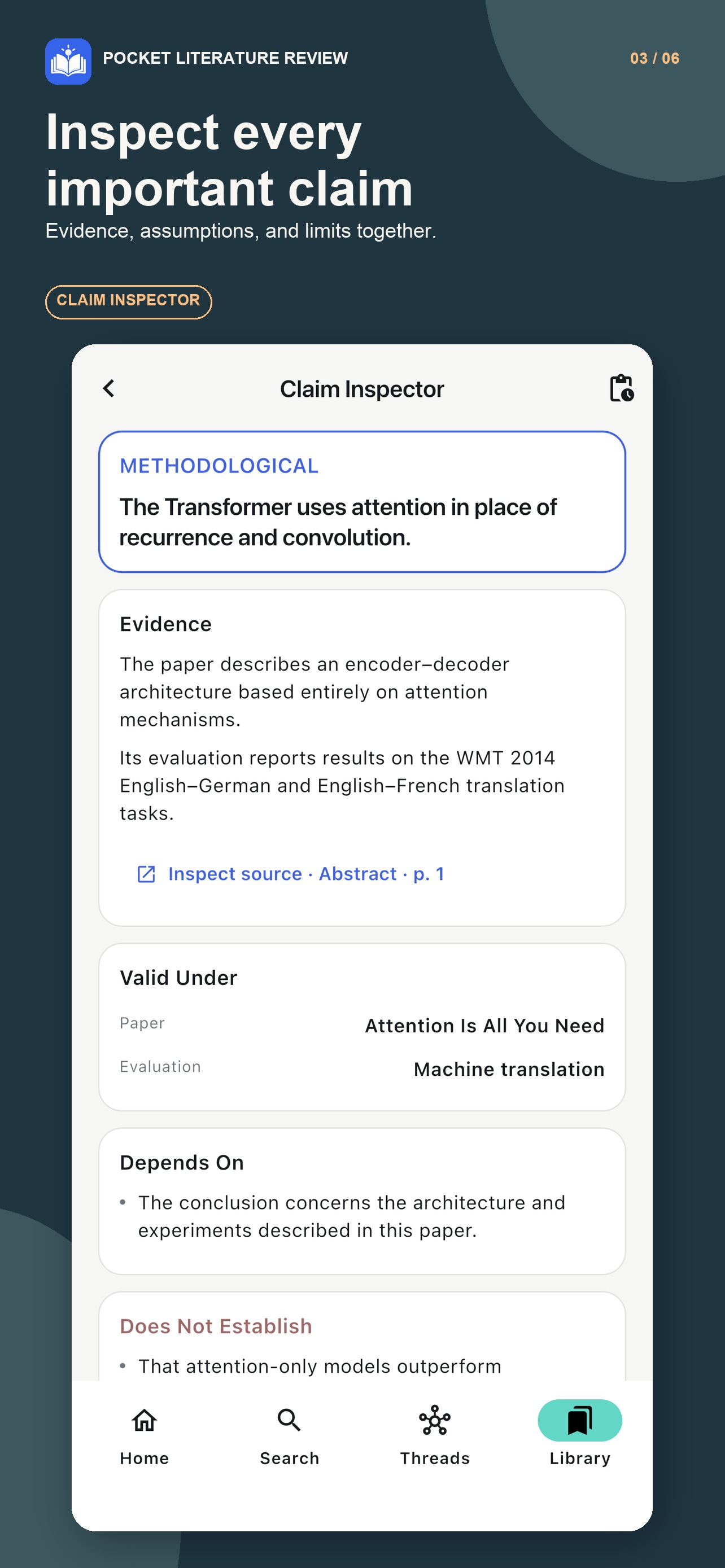 Screenshot 3 of Pocket Literature Review