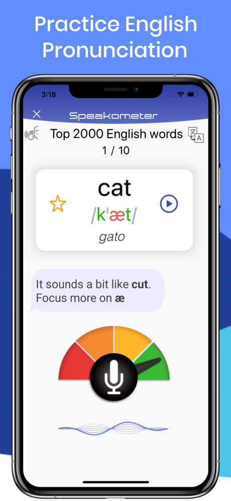 Speakometer-Accent Training AI screenshot 1