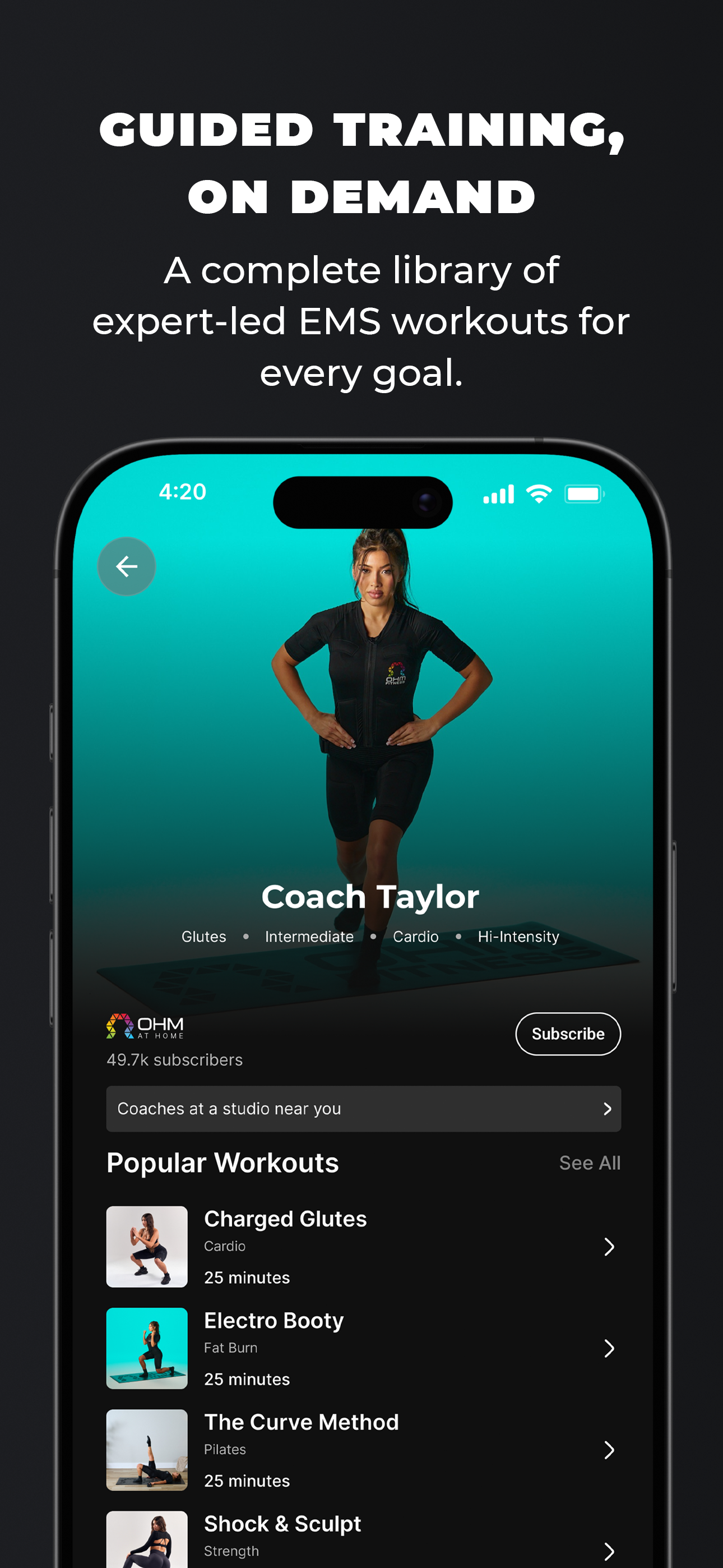 OHM Fitness screenshot 4