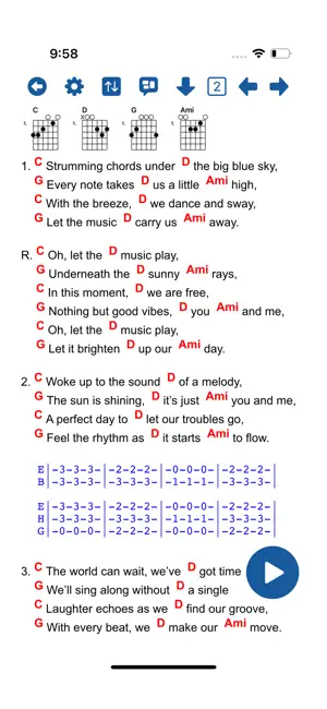 Miraf SongBook screenshot 1