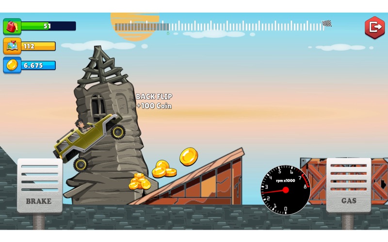 Crazy Mountain Climbing Pro Screenshot