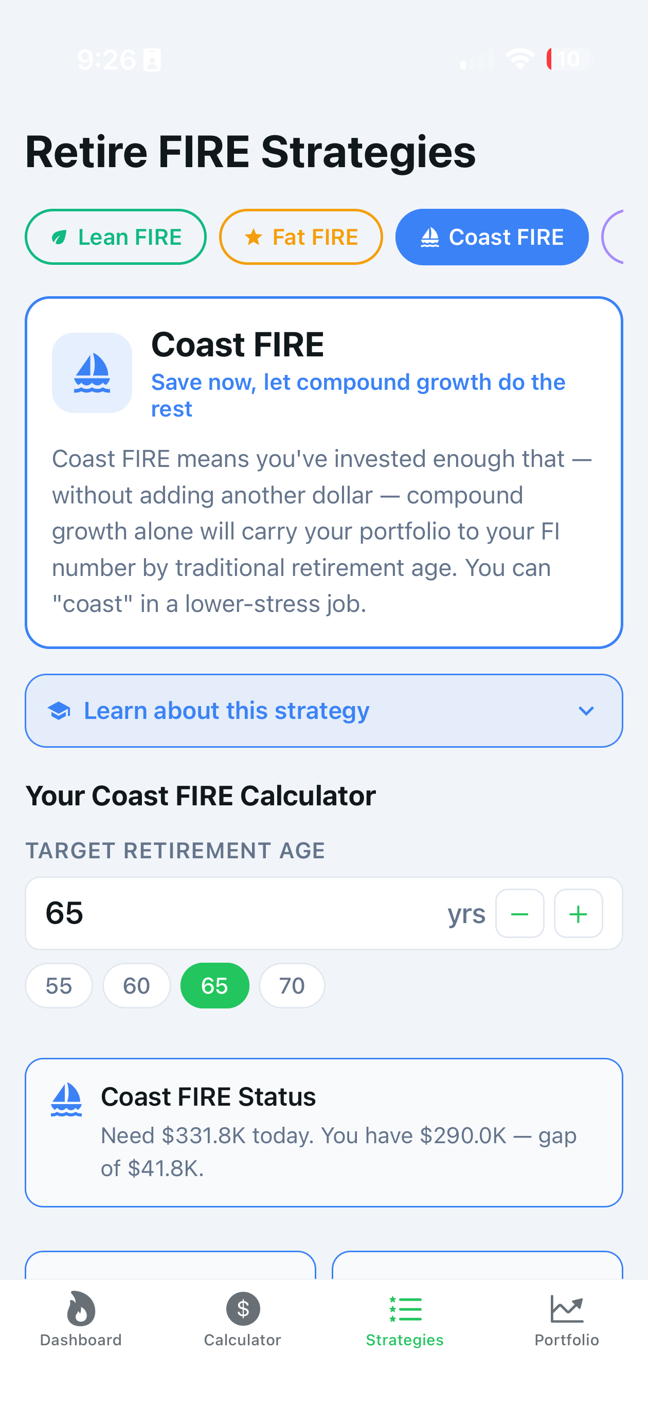 Retire with FIRE screenshot 4