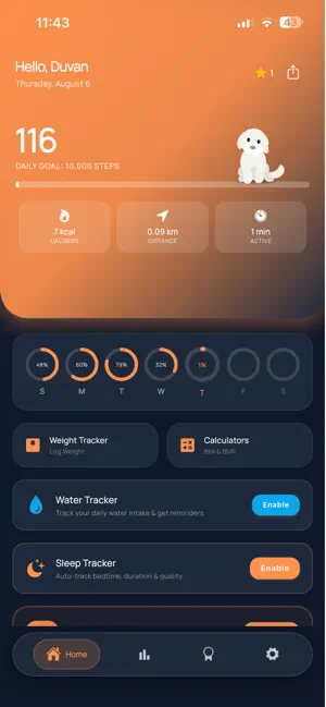 Step Counter : Pedometer Pro screenshot 1