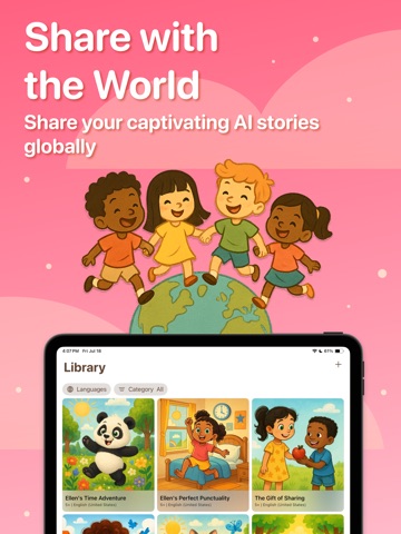 StoryFactory: AI Story Books iPad screenshot