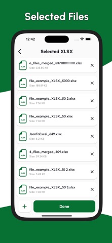 XLSX Merger: Combine Sheets Screenshot 2 of 3
