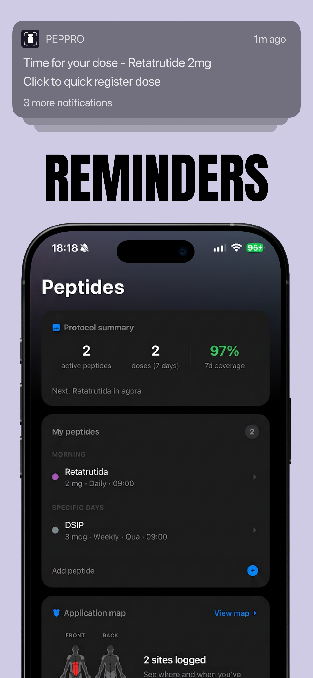 PepPro: Track Peptides & GLP-1 screenshot 5