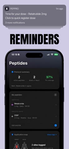 PepPro: Track Peptides & GLP-1 Screenshot 5 of 8