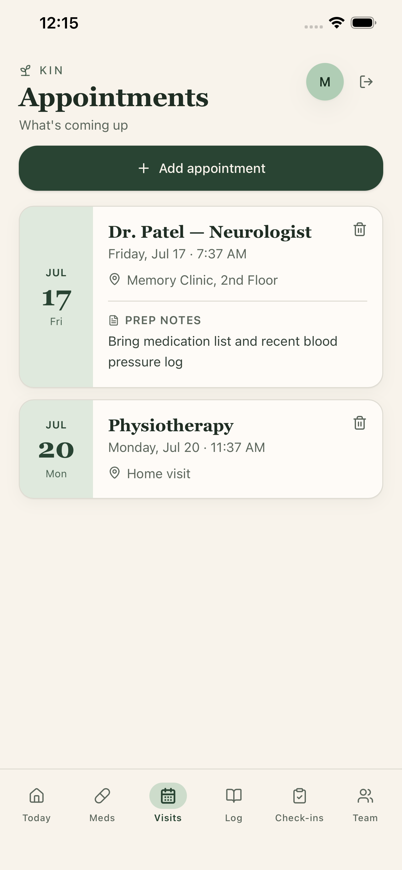 Kin: Family Care Coordinator screenshot 4
