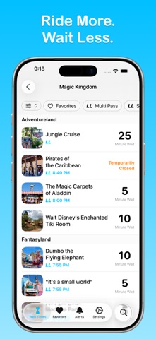 LineTime for Disney World Screenshot 1 of 6