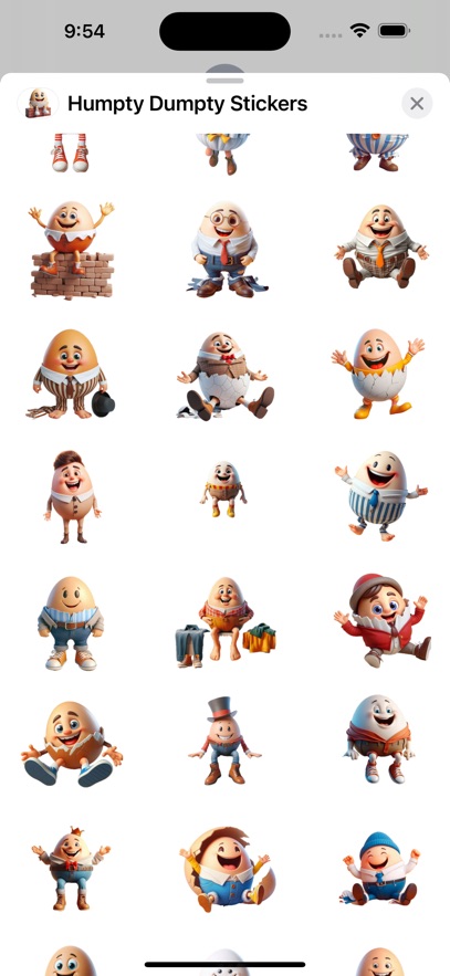 Humpty Dumpty Stickers