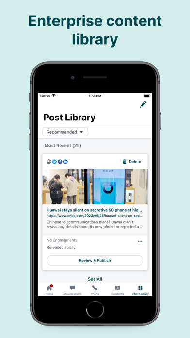 Hearsay Mobile Screenshot