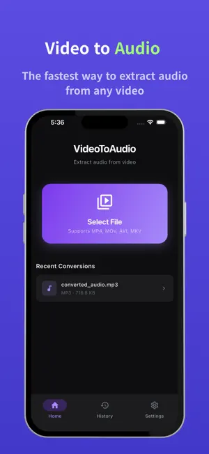 Video To Audio - MP3 Extractor screenshot 1
