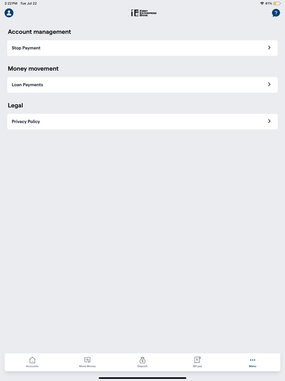 iPad screenshot