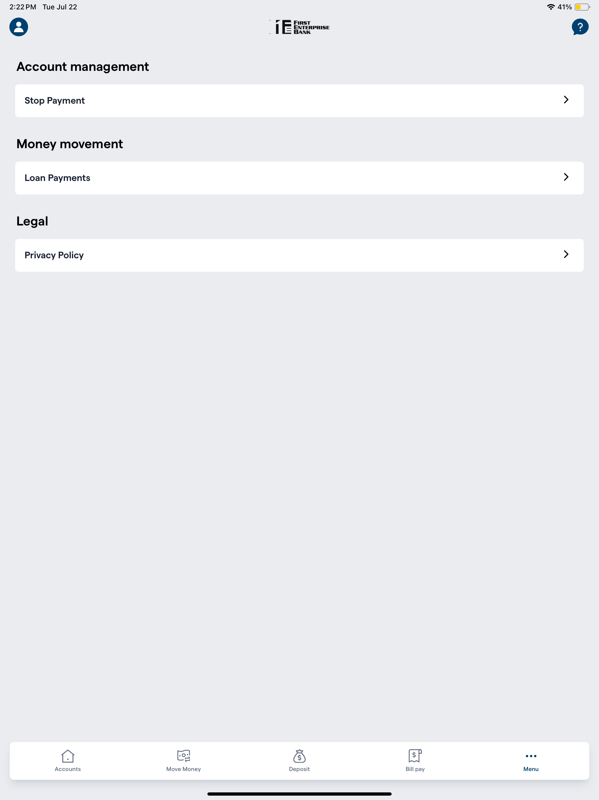 First Enterprise Bank Mobile screenshot 10