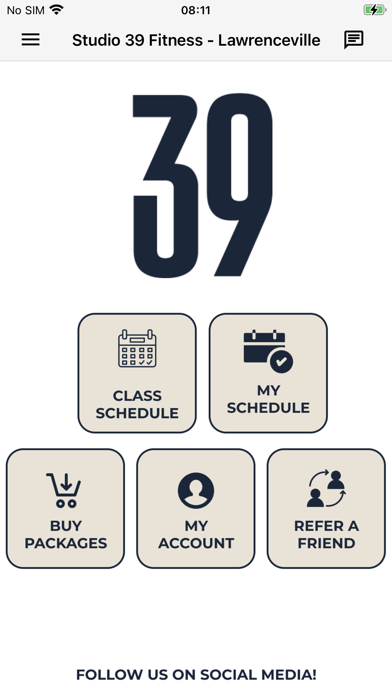 Studio 39 Fitness iPhone screenshot 1 - Health & Fitness app