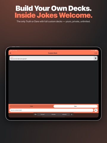 T or D: Truth or Drink Adults iPad screenshot