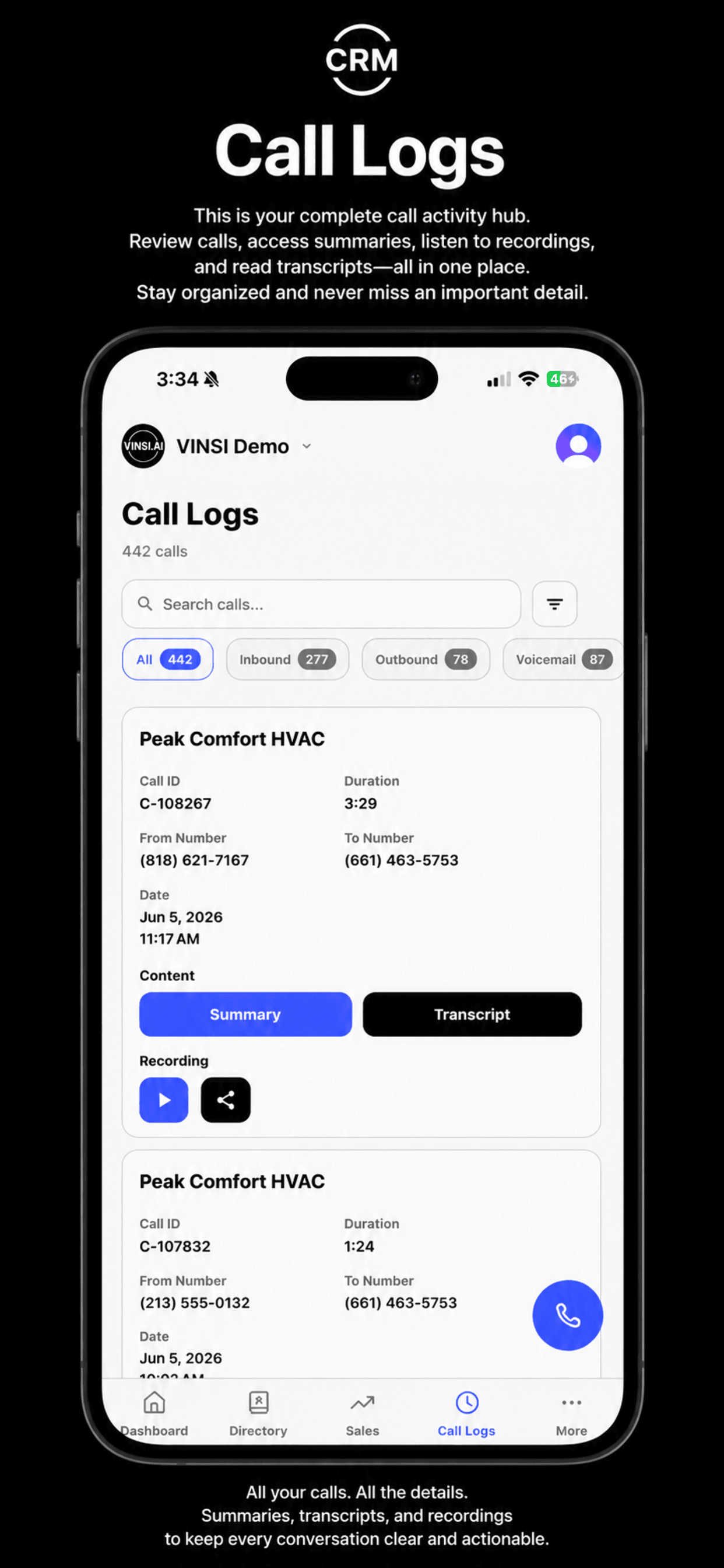 VINSI CRM screenshot 4
