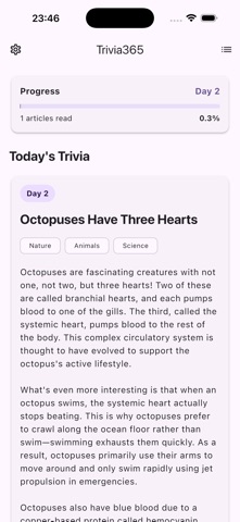 Trivia365 Lite screenshot