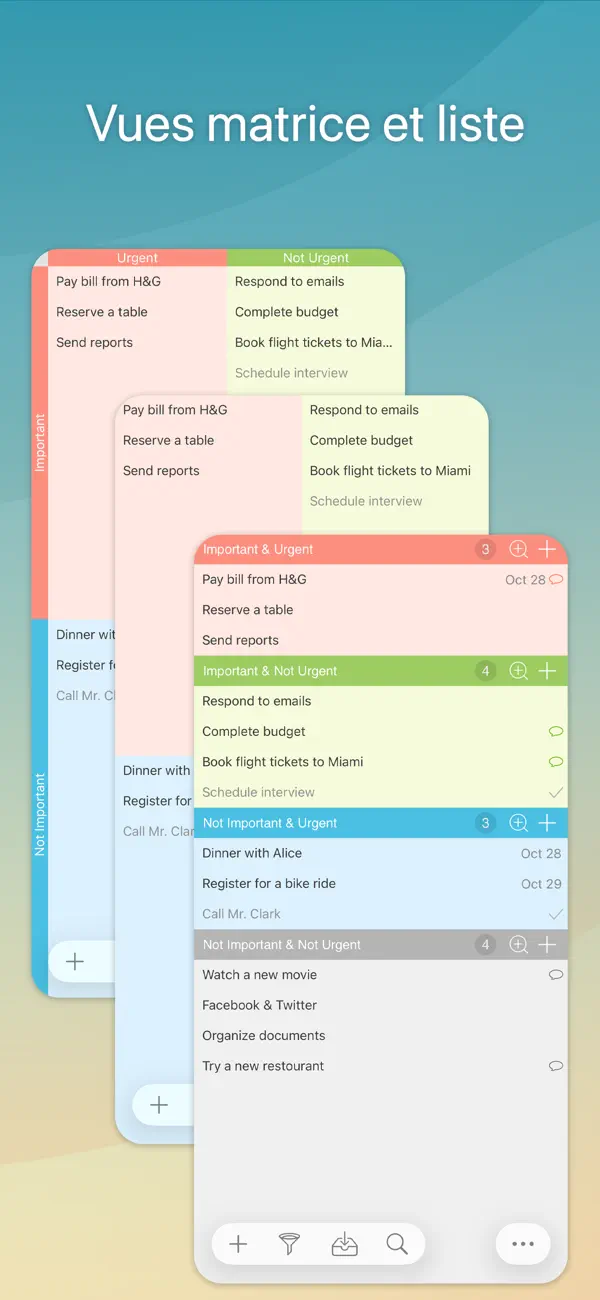 Screenshot #2 pour Focus Matrix – Task Manager