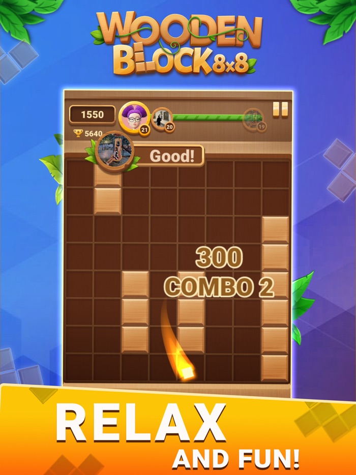 Block Puzzle Wood Block 8x8