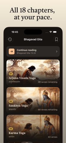 Bhagavad Gita - Updesh Daily iPhone screenshot