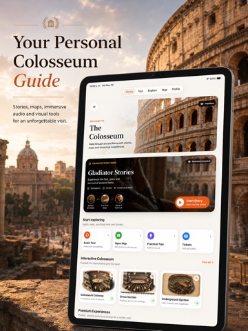 Colosseum Roman Visitor Guide iPad screenshot