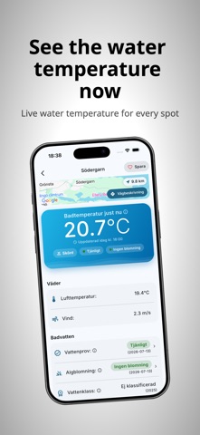 Badtempen: Water Temperature iPhone screenshot