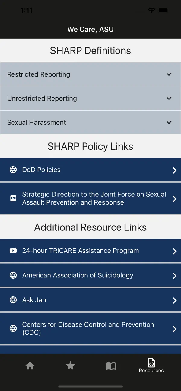 #4. WeCare, ASU (iOS) Ved: TRADOC Mobile