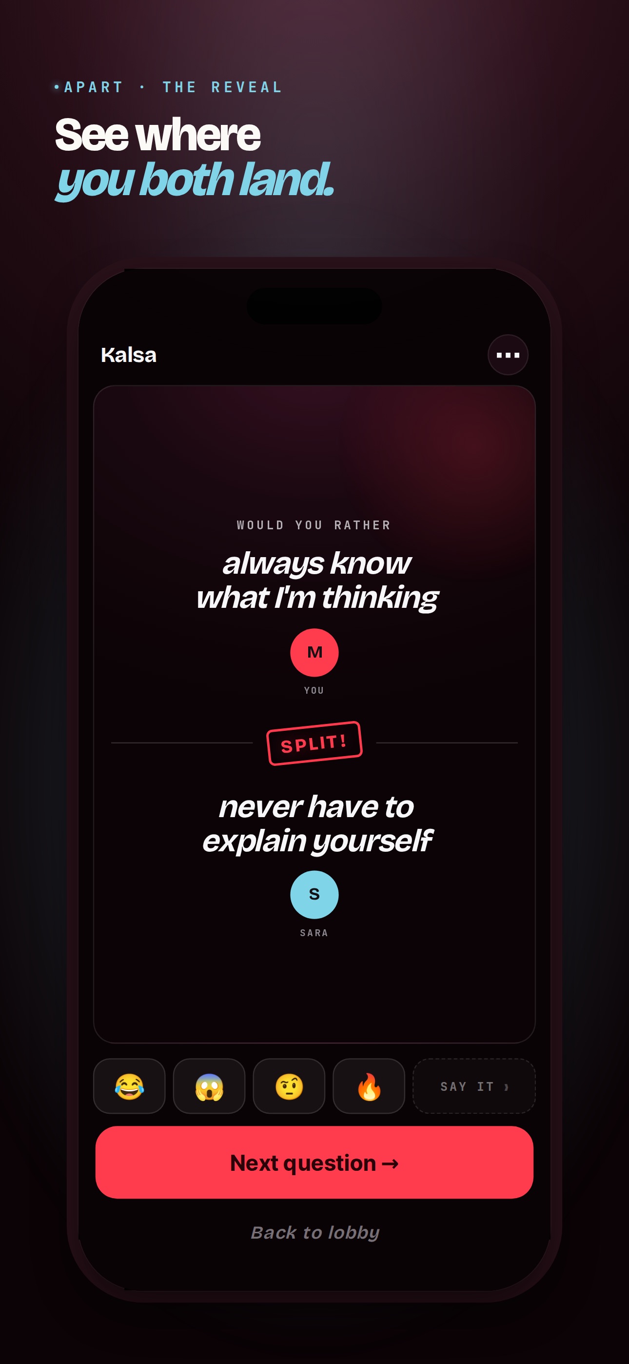 Screenshot 5 of Kalsa: Couples Question Game