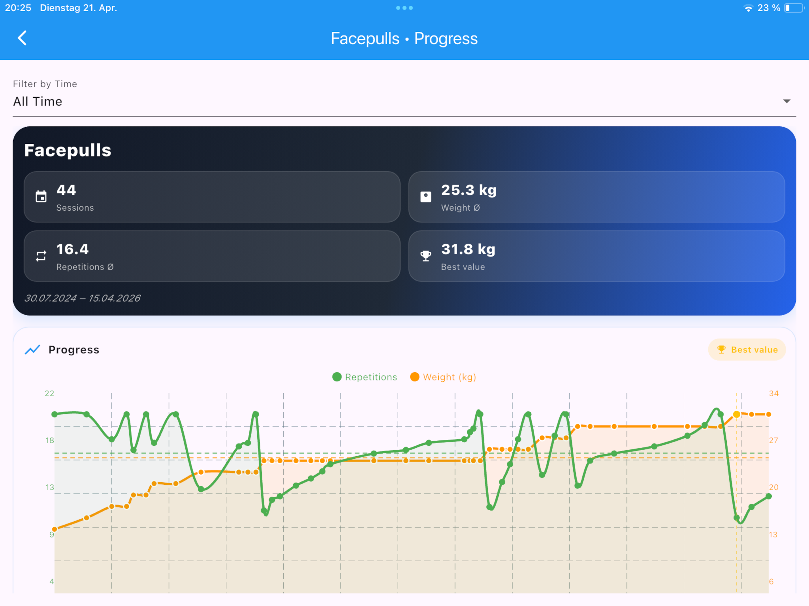 Workout Diary 1 screenshot 11