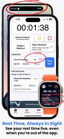 GymBud Pro iPhone screenshot