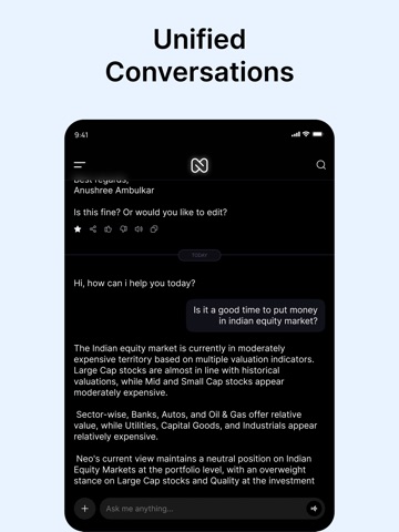 Neomi: AI Assistant by Neo iPad screenshot