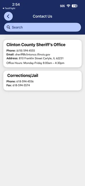 Clinton County Sheriff IL screenshot 2