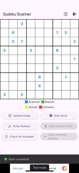 Sudoku Scan & Solver Screenshot 3 of 5