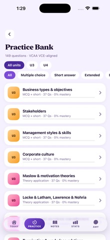 VCE Study Business Management iPhone screenshot