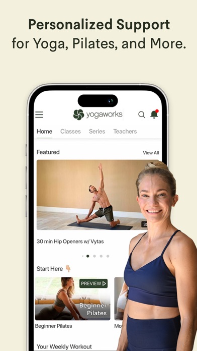 YogaWorks: Yoga & Pilates Flow Screenshot