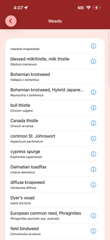 EDDMapS Biocontrol Screenshot 5 of 7