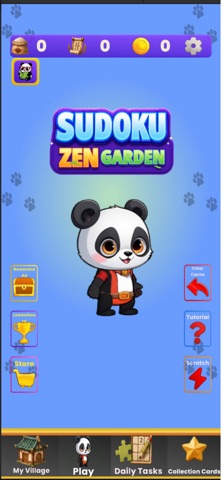 Sudoku Zen Garden with Panda — скриншот 1