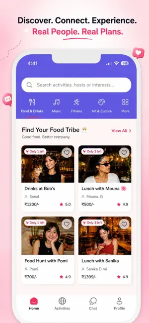 Vybout: Meet People Offline iPhone screenshot 1