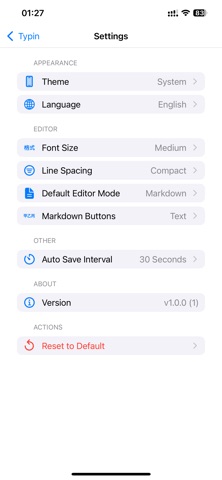 Typin - A minimal input app Screenshot 5 of 5