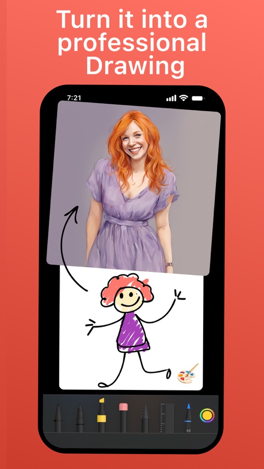 #3. Realtime drawing AI Painter (iOS) Podle: nazife ince