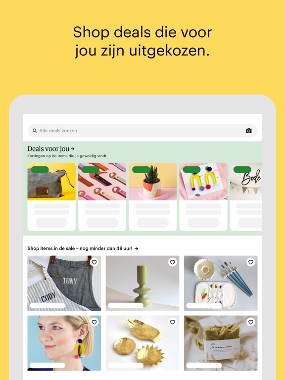 Etsy: custom & creatieve items iPad app afbeelding 4