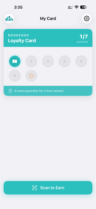 Bookends Loyalty Screenshot 3 of 3