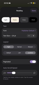 Sutra — eBook Reader screenshot