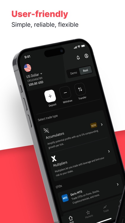 Deriv GO: online trading app