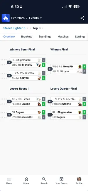 Start.gg screenshot 4