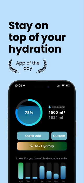 Water tracker Hydrolly Screenshot 1 of 6